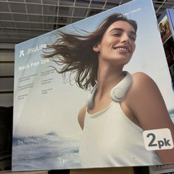 JisuLife Portable Neck Fan 2-Pack.