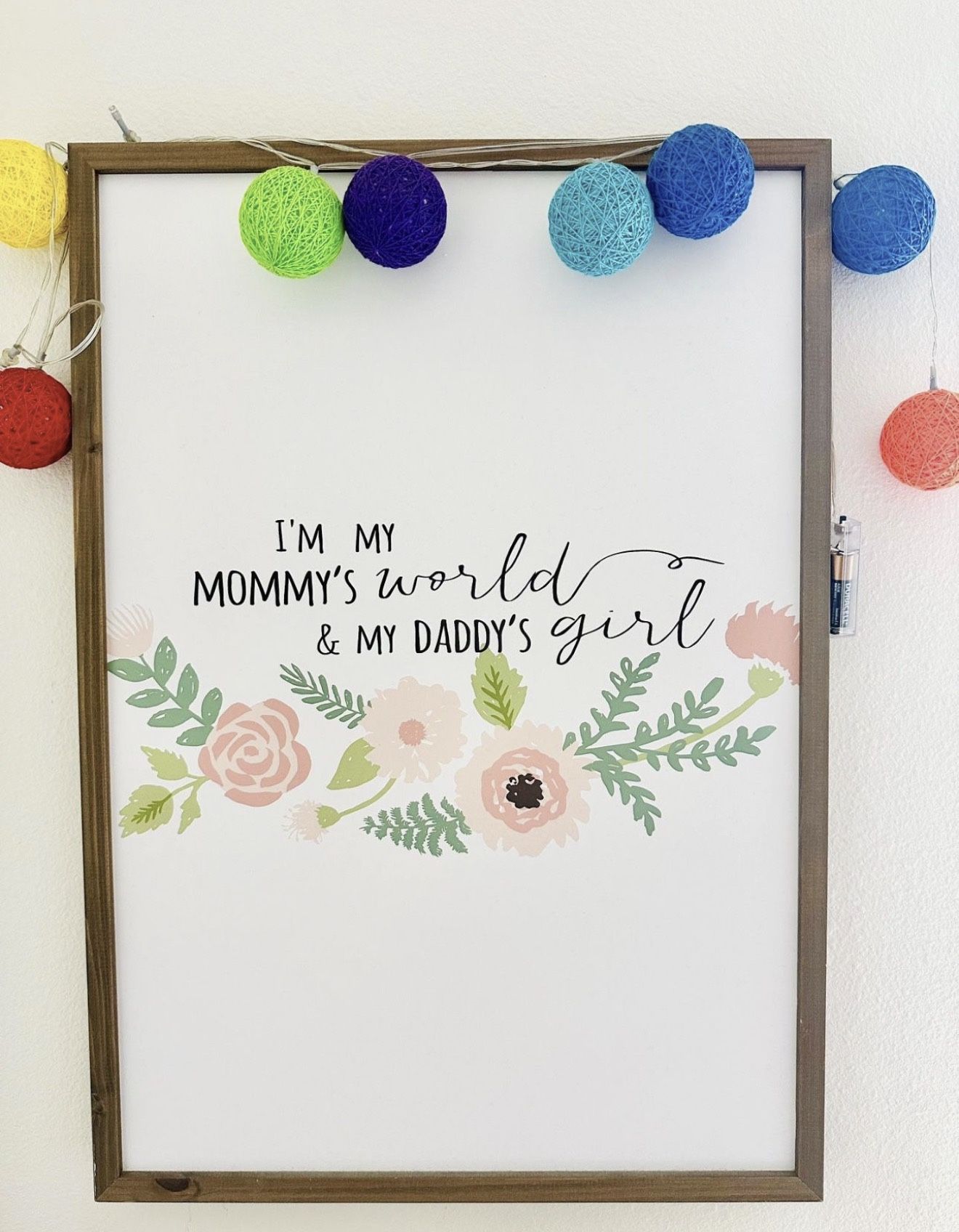 Girl Wall Frame