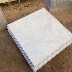 Porcelain Light Colored Tile 12x12 10 Piece