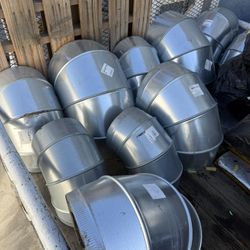 2” Insulated Spiral Duct Work And 90s