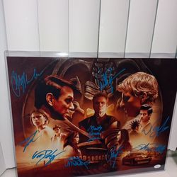 Cobra Kai Cast Signed Poster