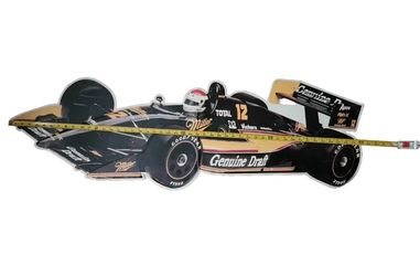 Miller Genuine Draft Bobby Rahal Large Metal Bar Sign Men cave Decoration