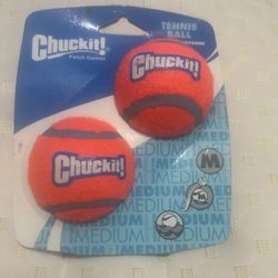 CHUCKIT TENNIS BALL MED 2PK