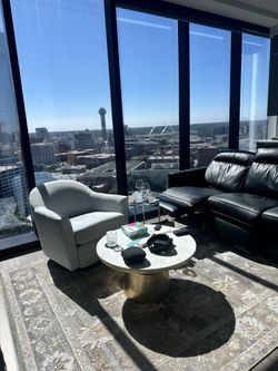 West Elm Reclining Leather Couch