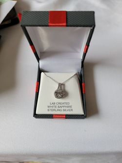 White Sapphire Necklace