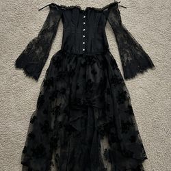 Gothic Lace Corset Dress 
