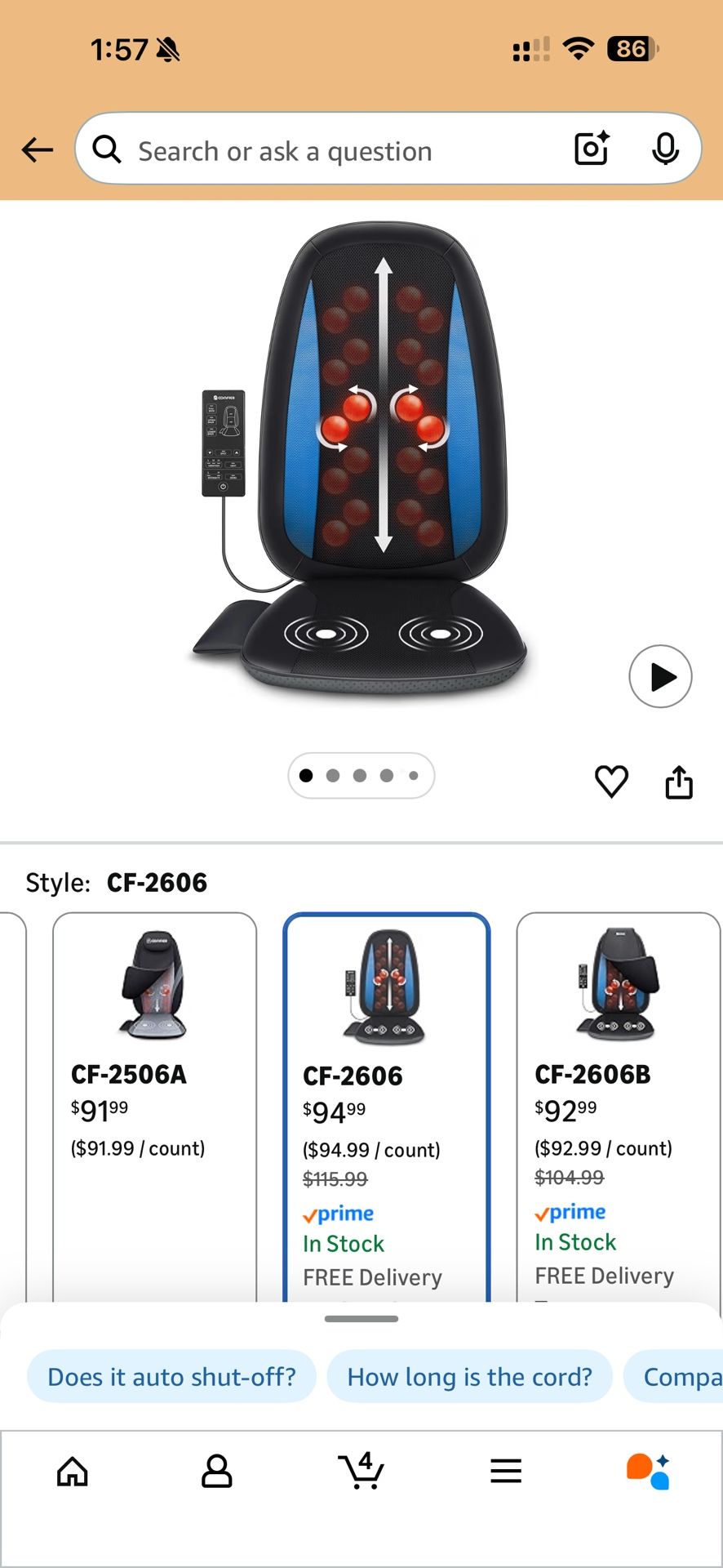 Chair Massager With Heat