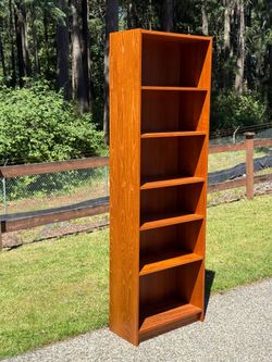 Mid Century Modern Vintage Danish  Bookcase 1980s by Denka