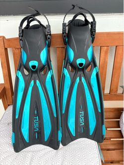 Tusa Solla Diving Fins M - fishtail blue