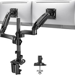 new 13-32 Inch Monitor Mount 2 Monitors, Ergonomic Height Adjustable Screen Mount 2 Monitors Tilt/Swivel/Rotate/Weight Max 9 kg/VESA 75/100 mm About