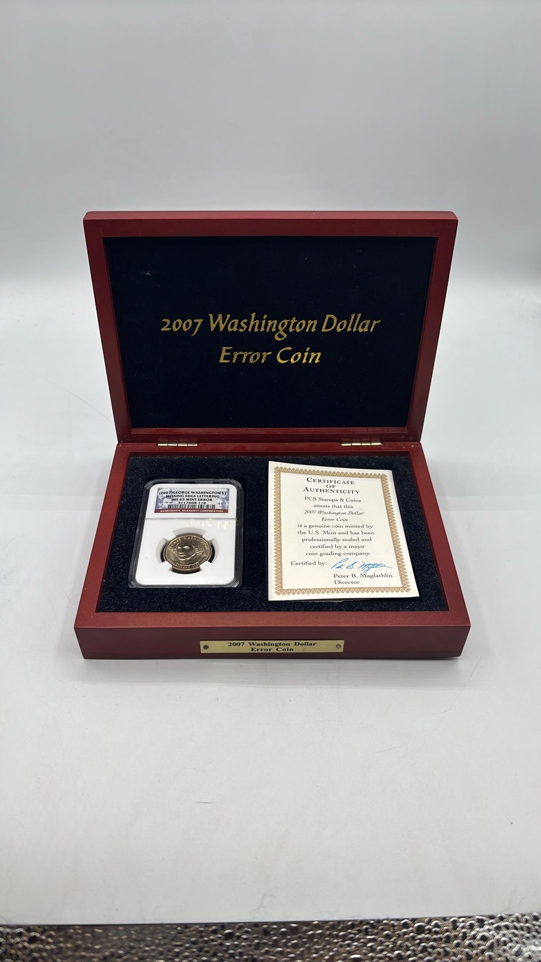 George Washington $1 Error Coin