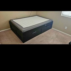 Full platform bed frame 