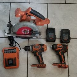 Ridgid 18v Power Tool Package 