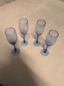 Blue Wine Glasses