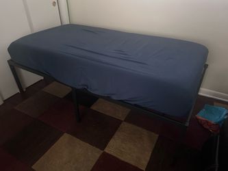 Twin Mattress & Metal Frame