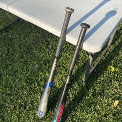 Two Rawlings USA Certified 29”, 28”, Baseball Bats