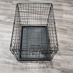 24" Double Door Dog Crate Kennel
