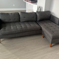 Dark Gray Couch - Urgent Pick Up Today (1/24)