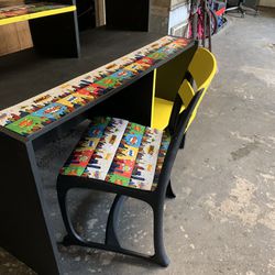 Batman Desk With Old School Chair