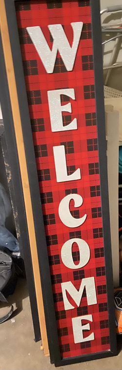 Welcome Porch Board Sign -( 6 Total)