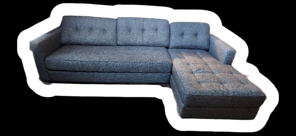 Denim grey Aspen left facing sofa