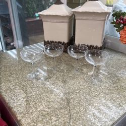 Princess House Champagne Stemware Glasses
