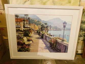 Vintage Framed Scenery 38” x 31”