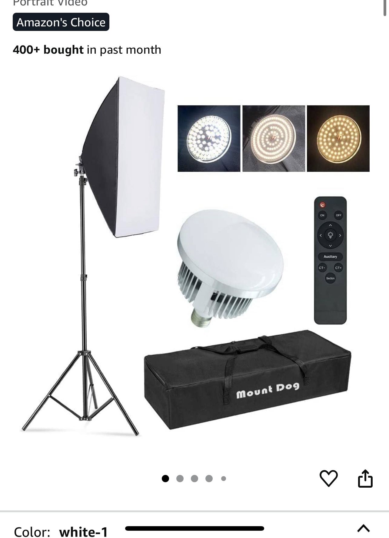 Softbox Lighting Kit, Photography Studio Light