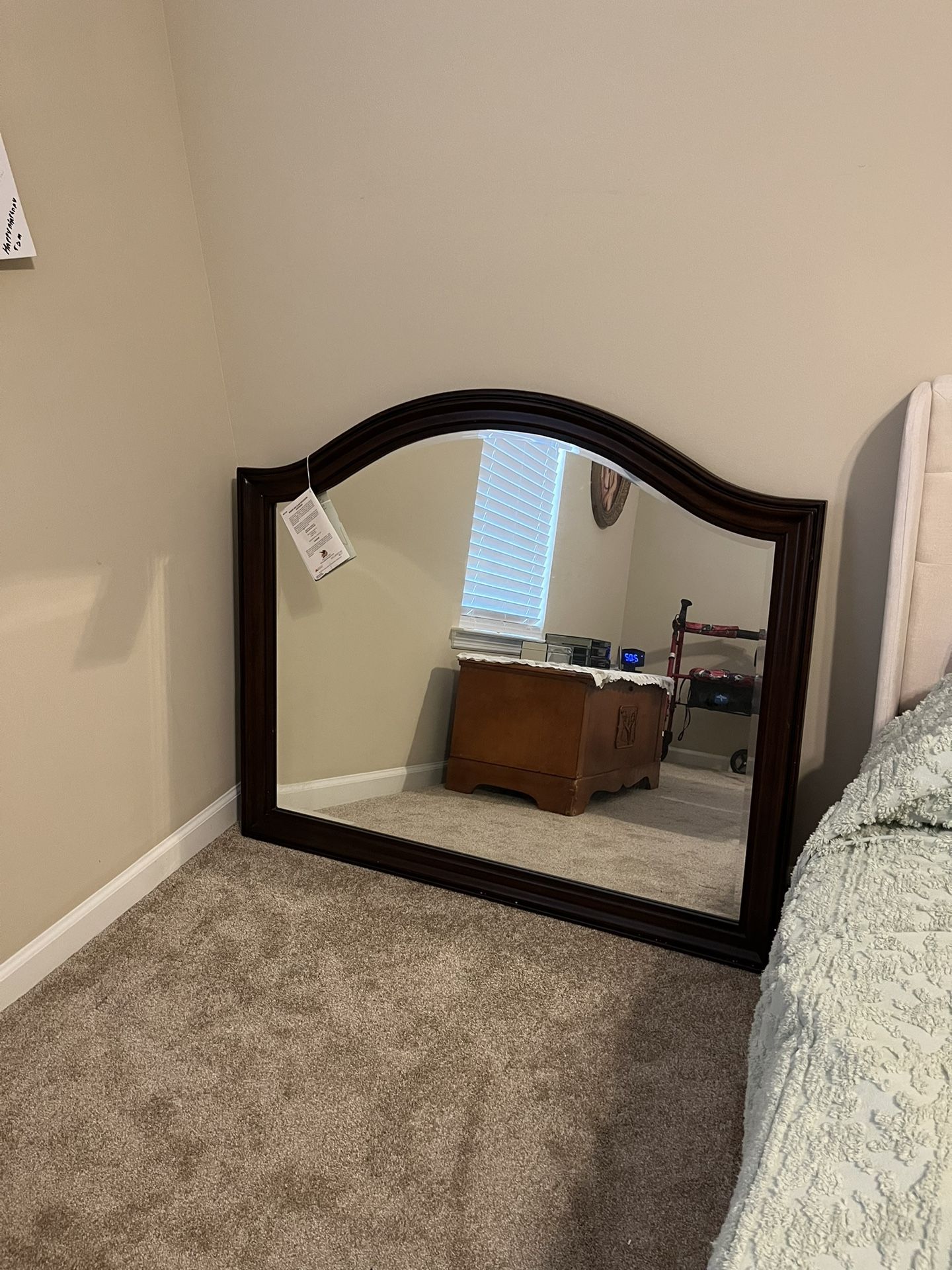 Framed, Beveled Dresser Mirror by Ashley