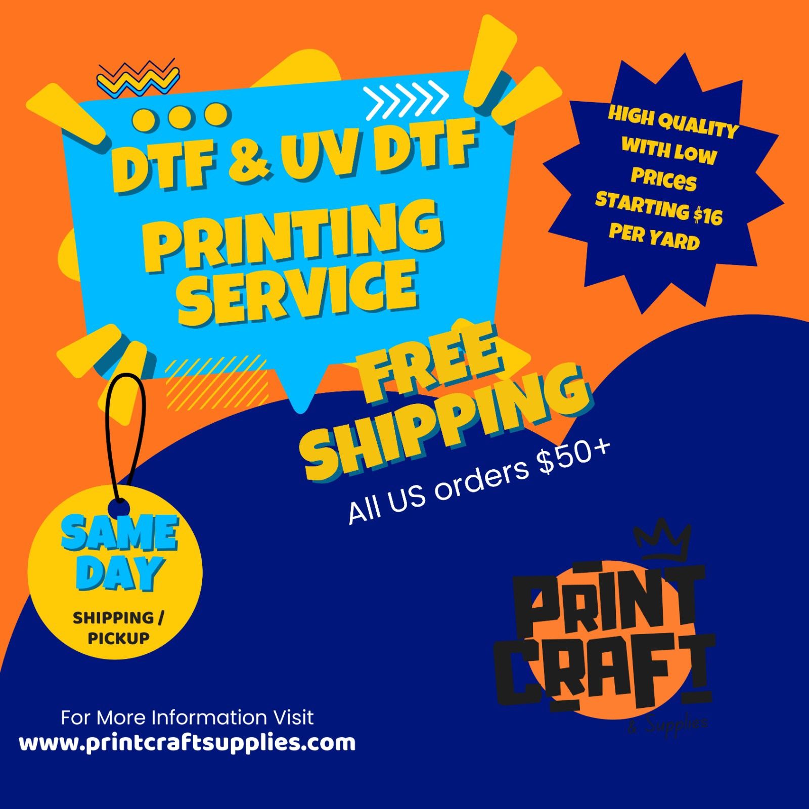 DTF Printing Service / Impresion DTF