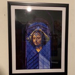 Mona Lisa Cryptic Custom Art Piece On Black Frame
