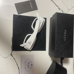 Prada Woman White Sunglasses 