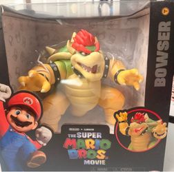 Nintendo The Super Mario Bros. Movie Bowser Figure with Fire Breathing Effect