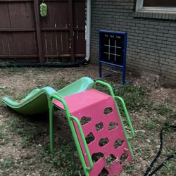 Daycare Toddler Metal And Plastic Slide/climber