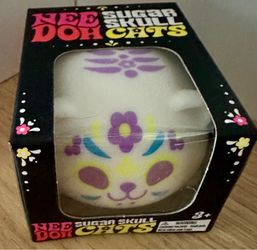 Needoh Skull Cat(Blue & Yellow)