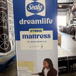 Sealy Dreamlife Queen Size Hybrid 14” Mattress Brand New In Box 