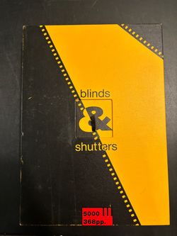 Blinds and Shutters Signed Michael Cooper 1990 Photo Collection Book Rare