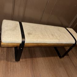 Coachella Black/Brown Brooklyn Upholstered Bench
