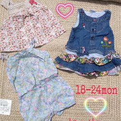 18 Mon Girl Dresses & Romper