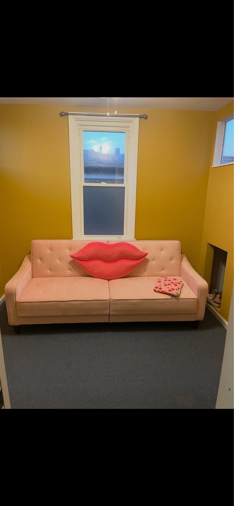 Light Pink Futon Sofa