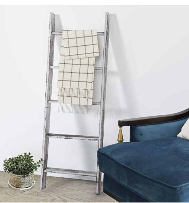 Wooden Ladder Shelf