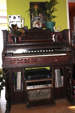 Vintage organ record player