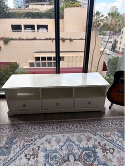 White TV stand / media console