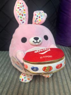 Zuru Snackles Plush - Flossy The Pink Bunny (Jelly Belly)