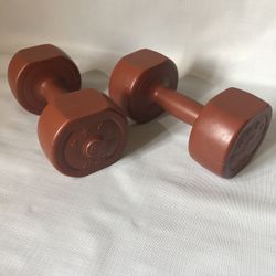 Set of 2 7.5 LB Plastic Filled Dumbbells