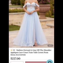 Baby Blue PROM Dress