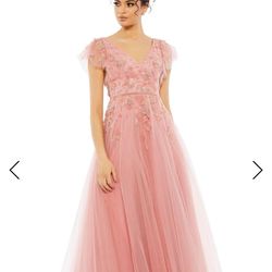 NEW Cap Sleeves Mac Duggal Dress #11224