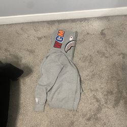 All Grey Bape Hoodie