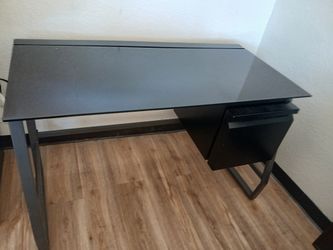 Metal Glass top Desk