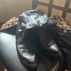 Vintage Slouch Cowboy Boots 8.5 By Zodiac Womens